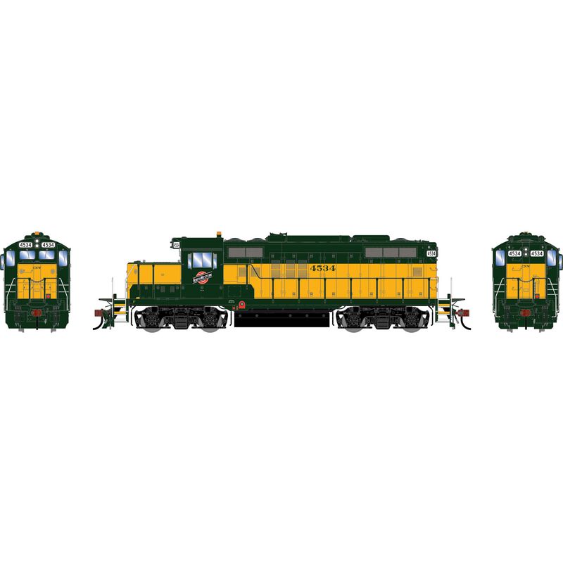 Athearn Genesis HO GEN GP9R Locomotive w/DCC & Sound, CNW #4534