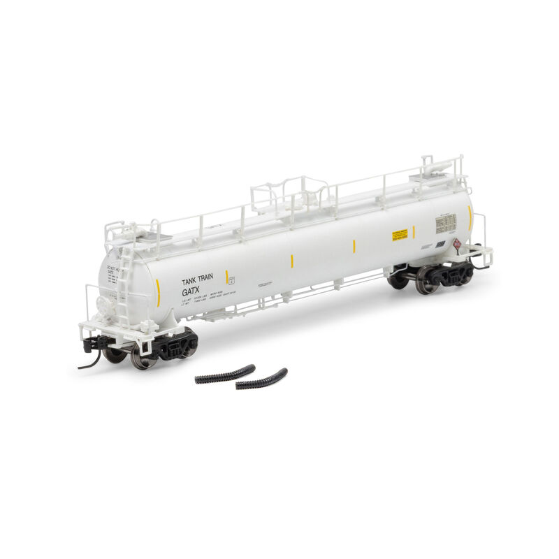 N TankTrain Intermediate, GATX White Unnumbered