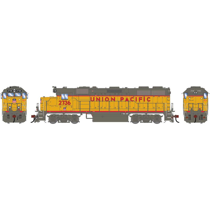HO GEN GP39-2 PH I Locomotive w/DCC & SOUND, UP #2736