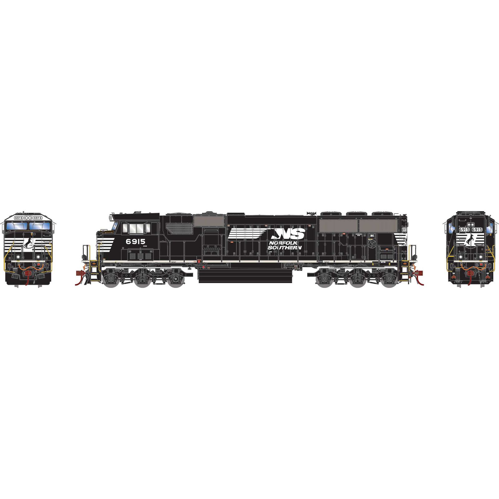 HO SD60E Locomotive, NS #6915