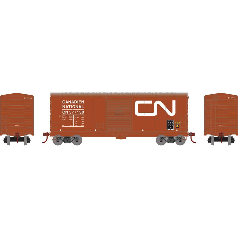 Mehano Canadian National 40' Box Car HO Scale Model Freight Train Rail Car
