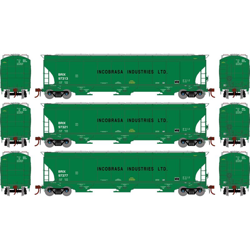 HO GEN Trinity 5161 Covered Hopper, BRIX #97313/97321/97377 (3)