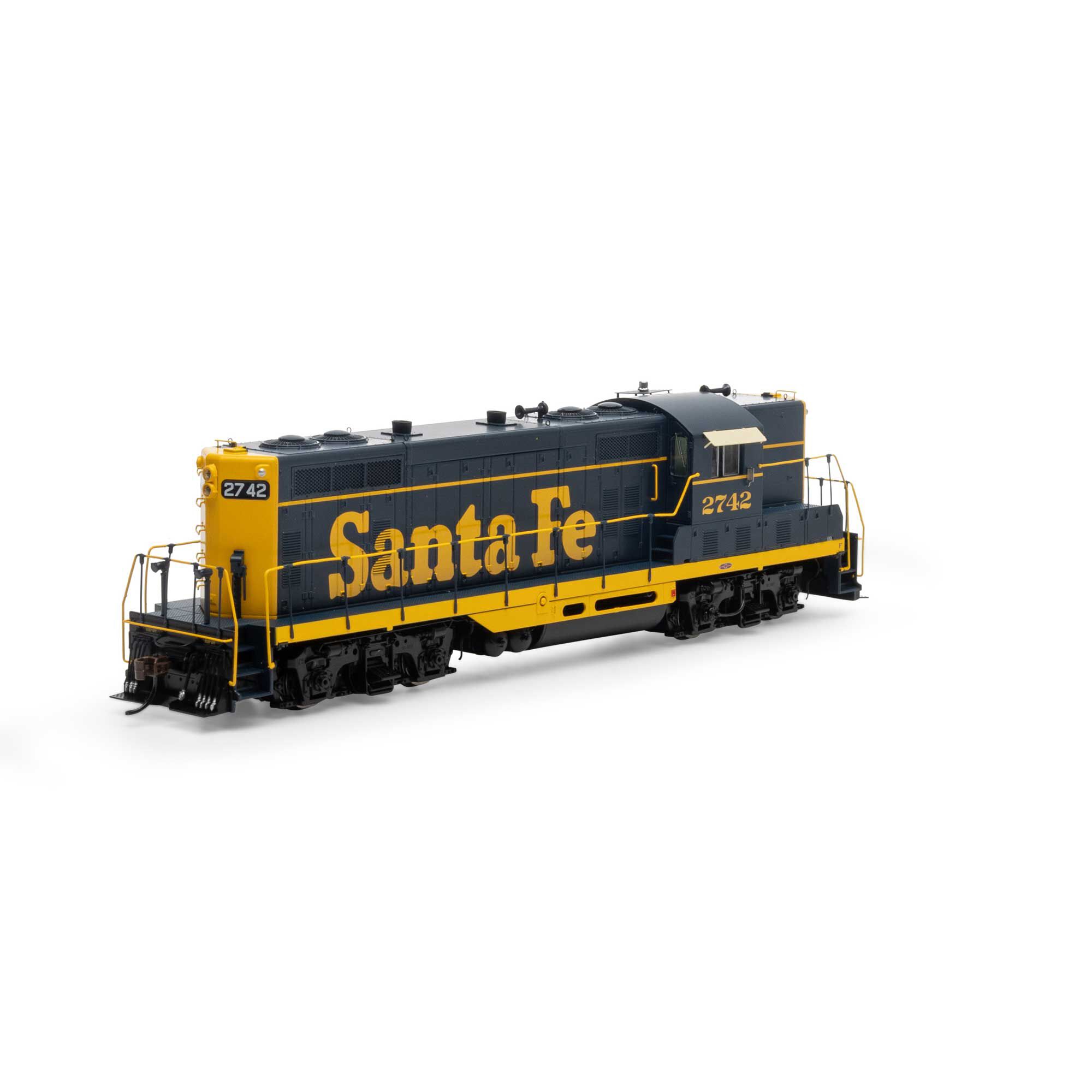 HO GP7 Locomotive, with DCC & Sound, ATSF #2742 Model Train