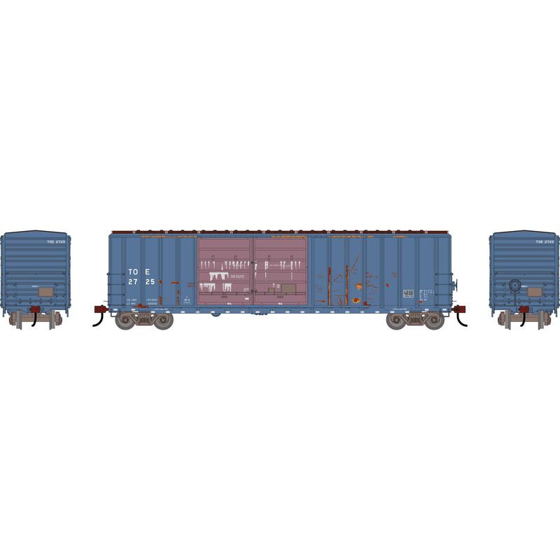 Athearn HO ATH 50' FMC 5077 DD Offset Box Car, Primed For Grime TOE #2725