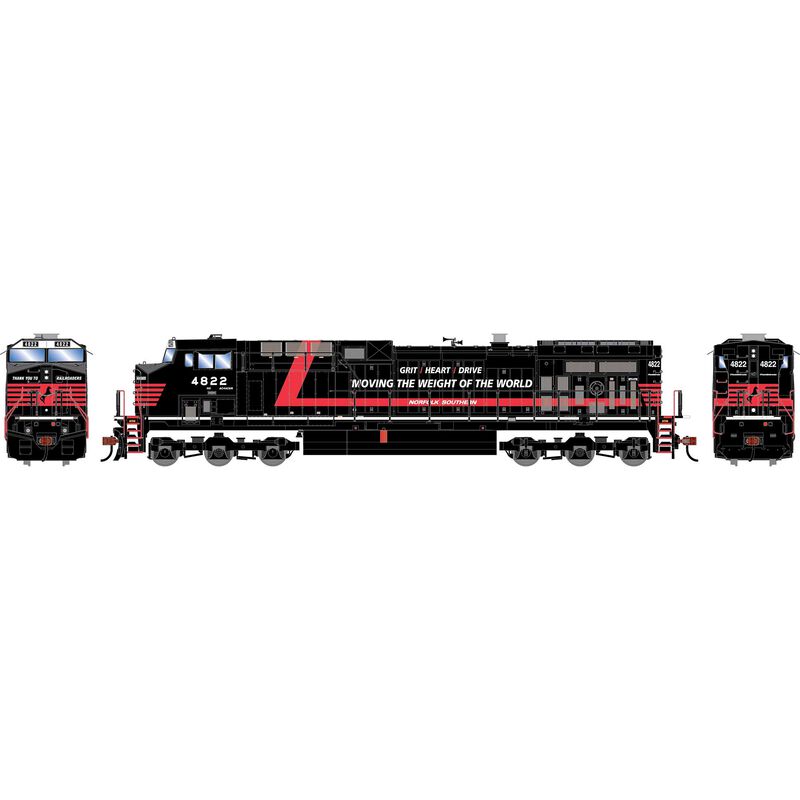 HO ATH AC4400CW Locomotive, NS 'Railroaders Tribute' #4822
