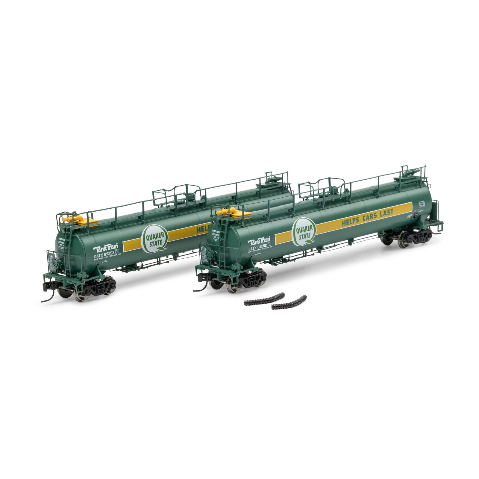 N TankTrain Intermediate, GATX Quaker State #69252/69253 (2)
