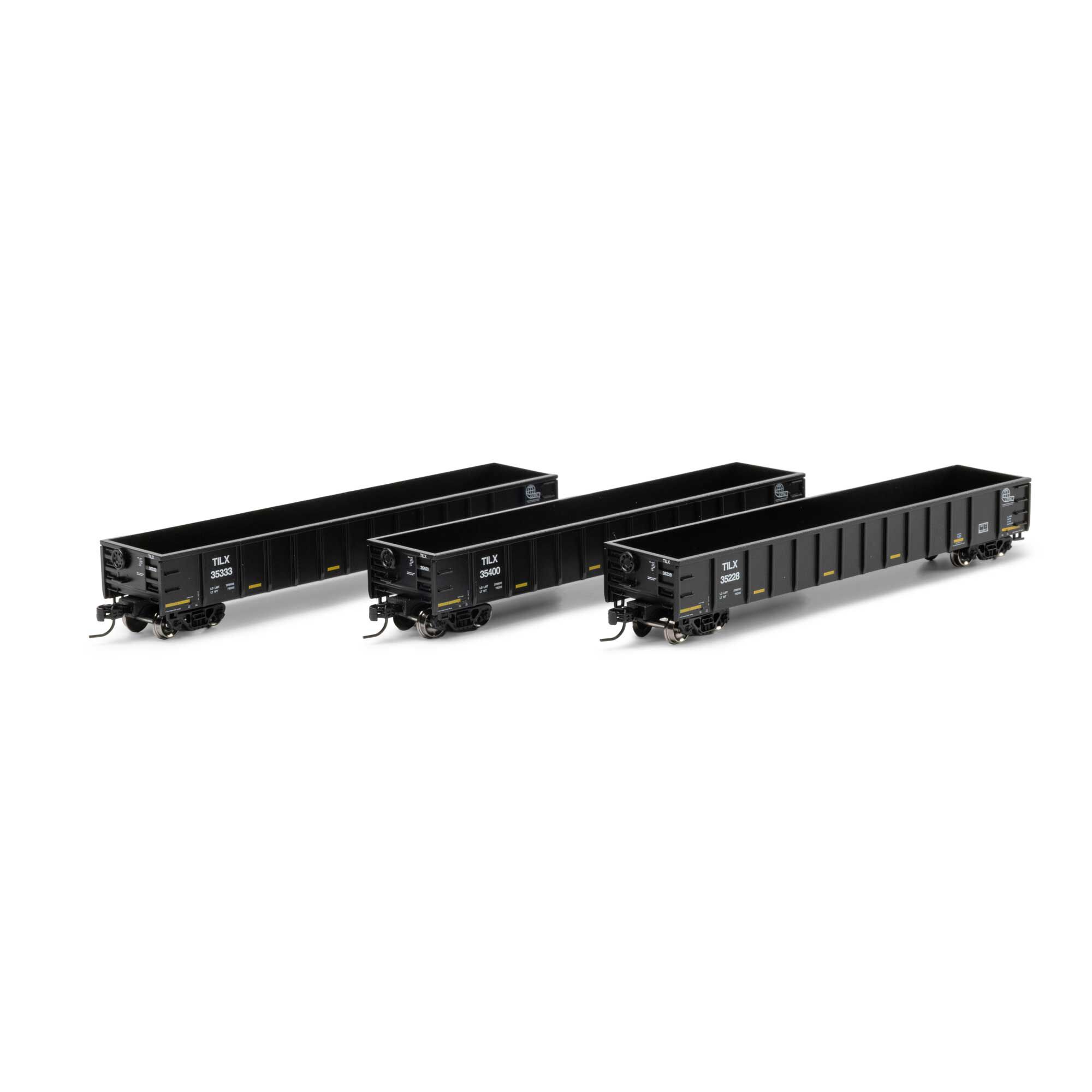 Athearn N 52' Mill Gondola, TILX #35228/35333/35400 (3) Model