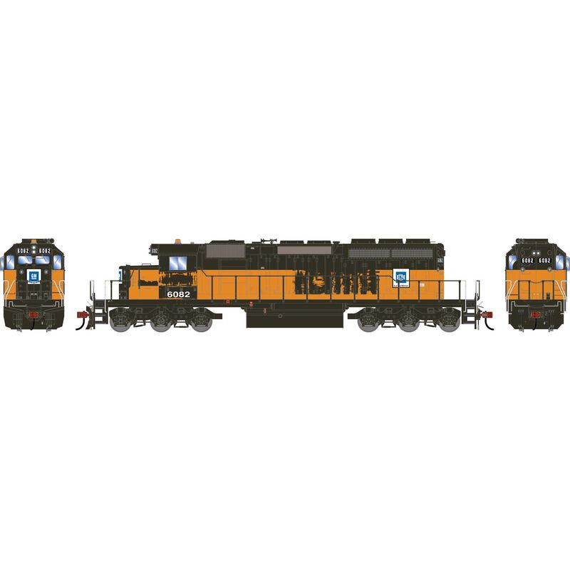 Athearn HO ATH SD40-2 Locomotive w/DCC & Sound, Primed For Grime EMDX 'Bandit' #6082