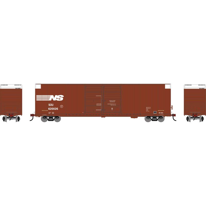 HO 60' FMC Smooth Side Double Door Box Car, NS Ex-SOU #620026