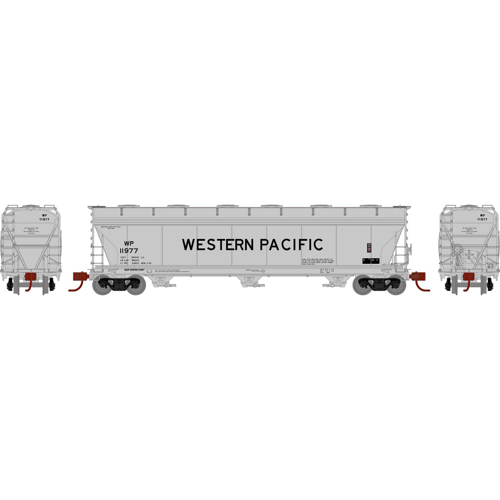 N ACF4600 Covered Hoppers, WP #11977