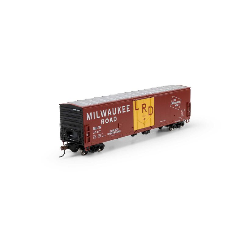 Athearn HO 50' Youngstown Plug Door Box Car, MILW #3087