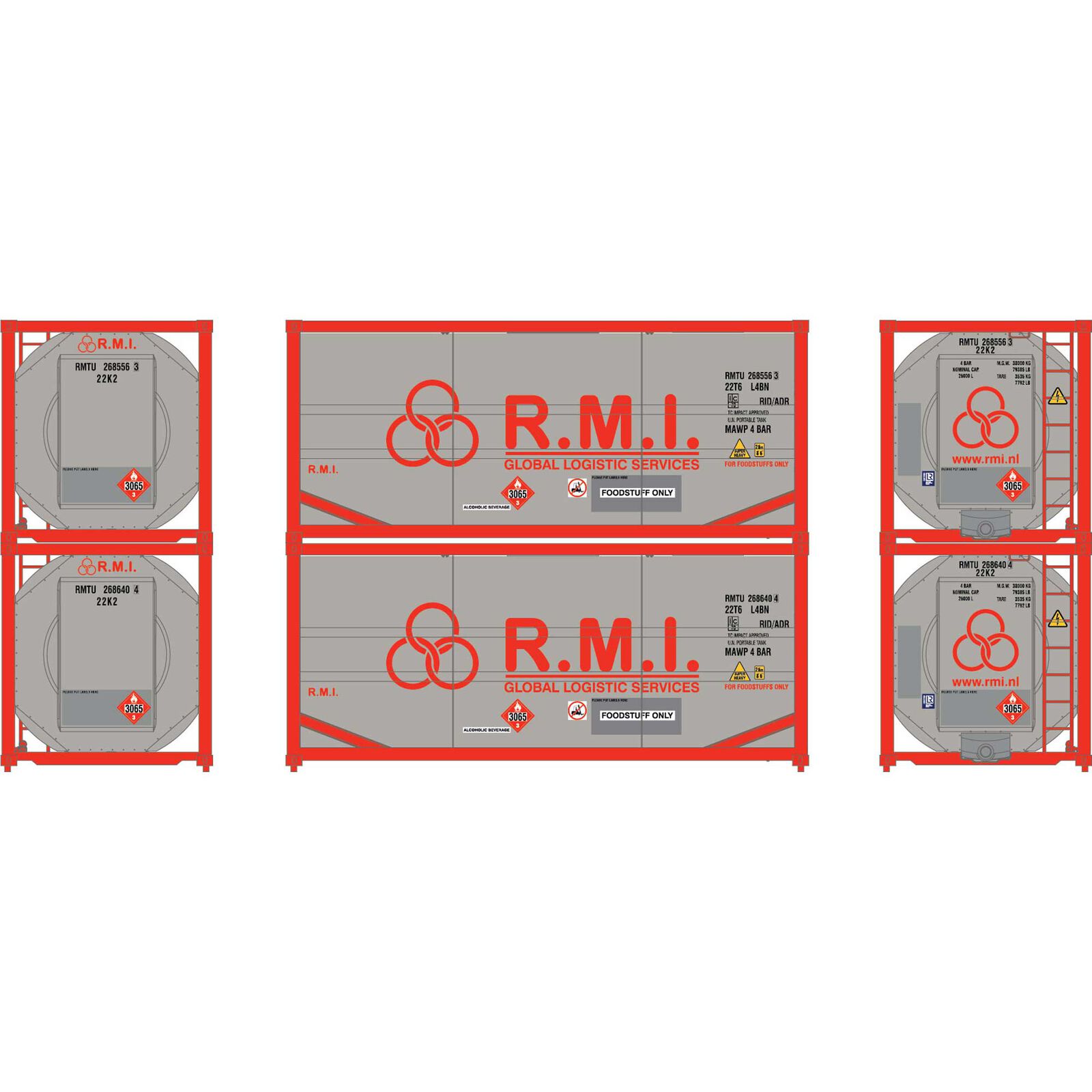 HO 20' ISO Tank Container, RMTU #268556 3/268640 4 (2)
