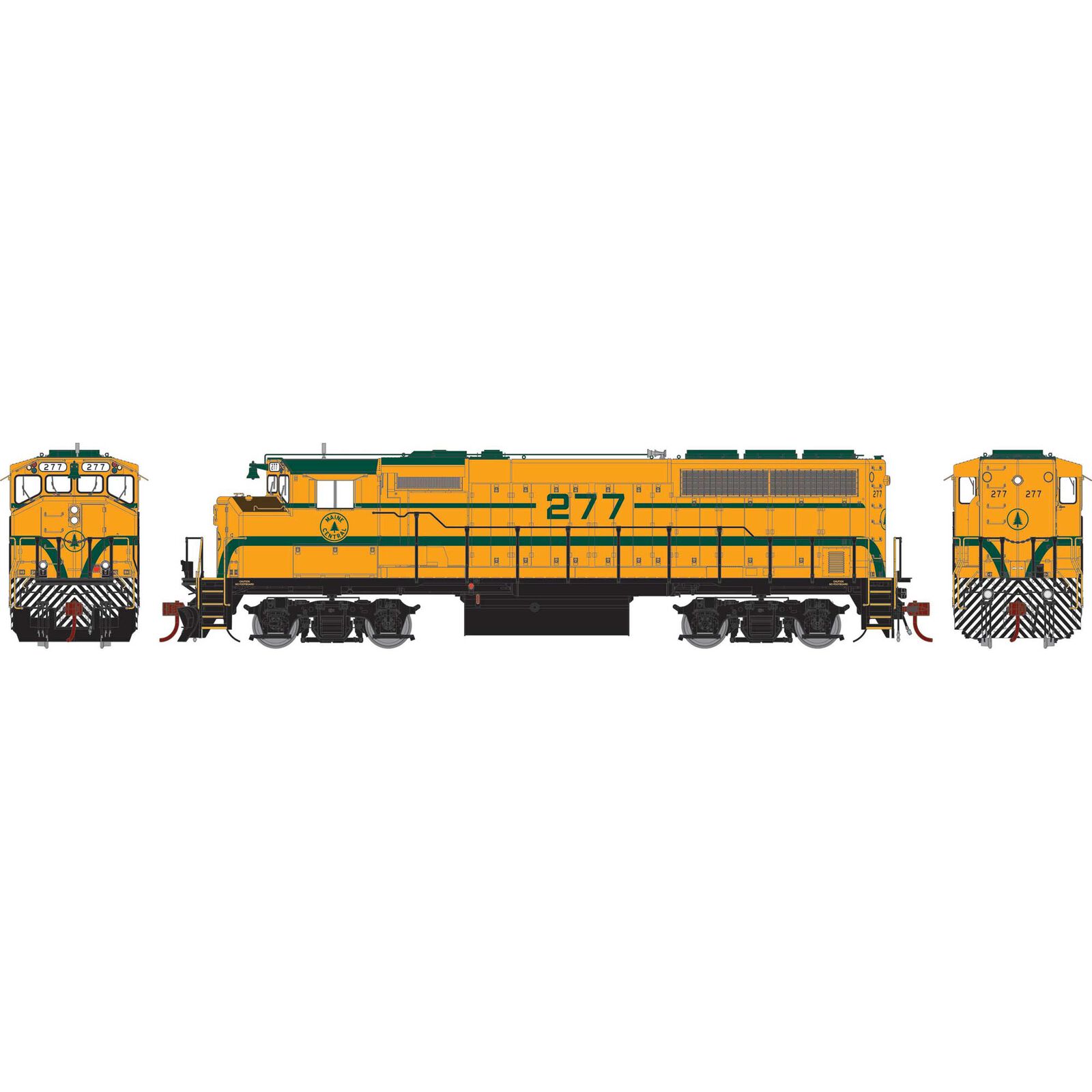 HO GP40-2L Locomotive, MEC #277