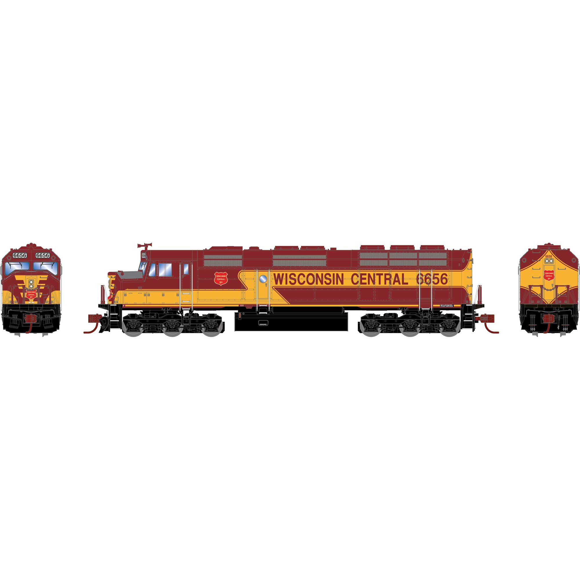 Athearn N F45, WC #6656 Model Train | Athearn | Athearn