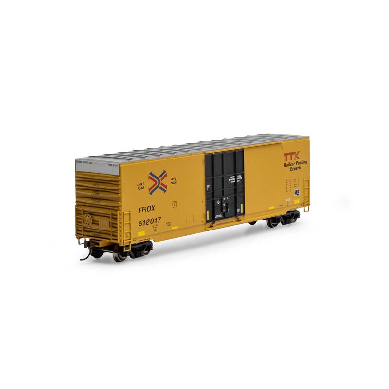 HO 50' High-Cube Smooth Side Box Car, FBOX #512017