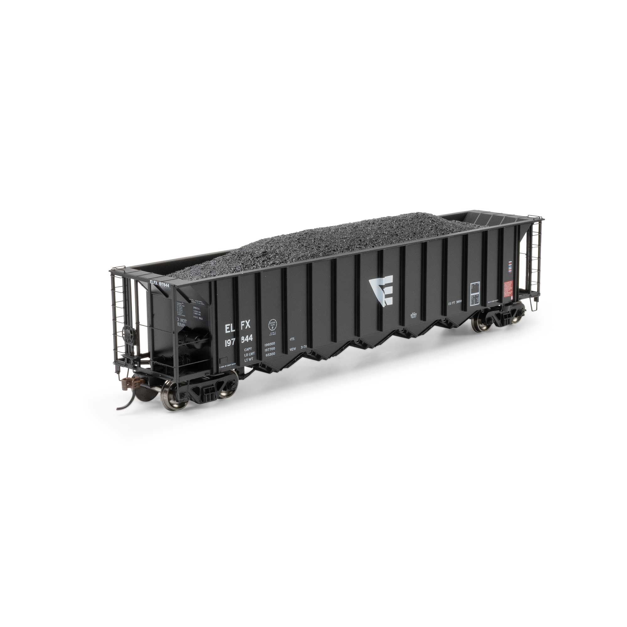 HO RTR 5-Bay Rapid Discharge Hopper, ELFX #197844 Model Train