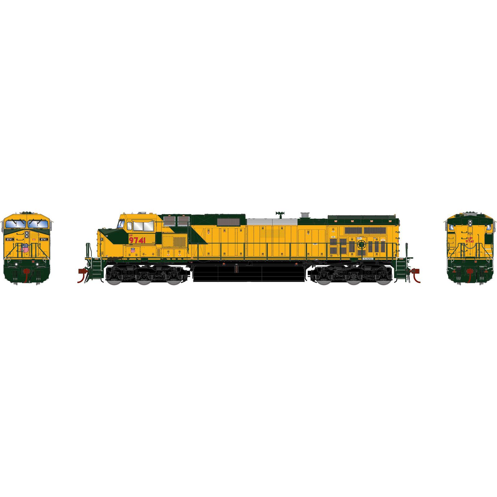 HO Dash 9-44CW Locomotive with DCC & Sound, UP #9741
