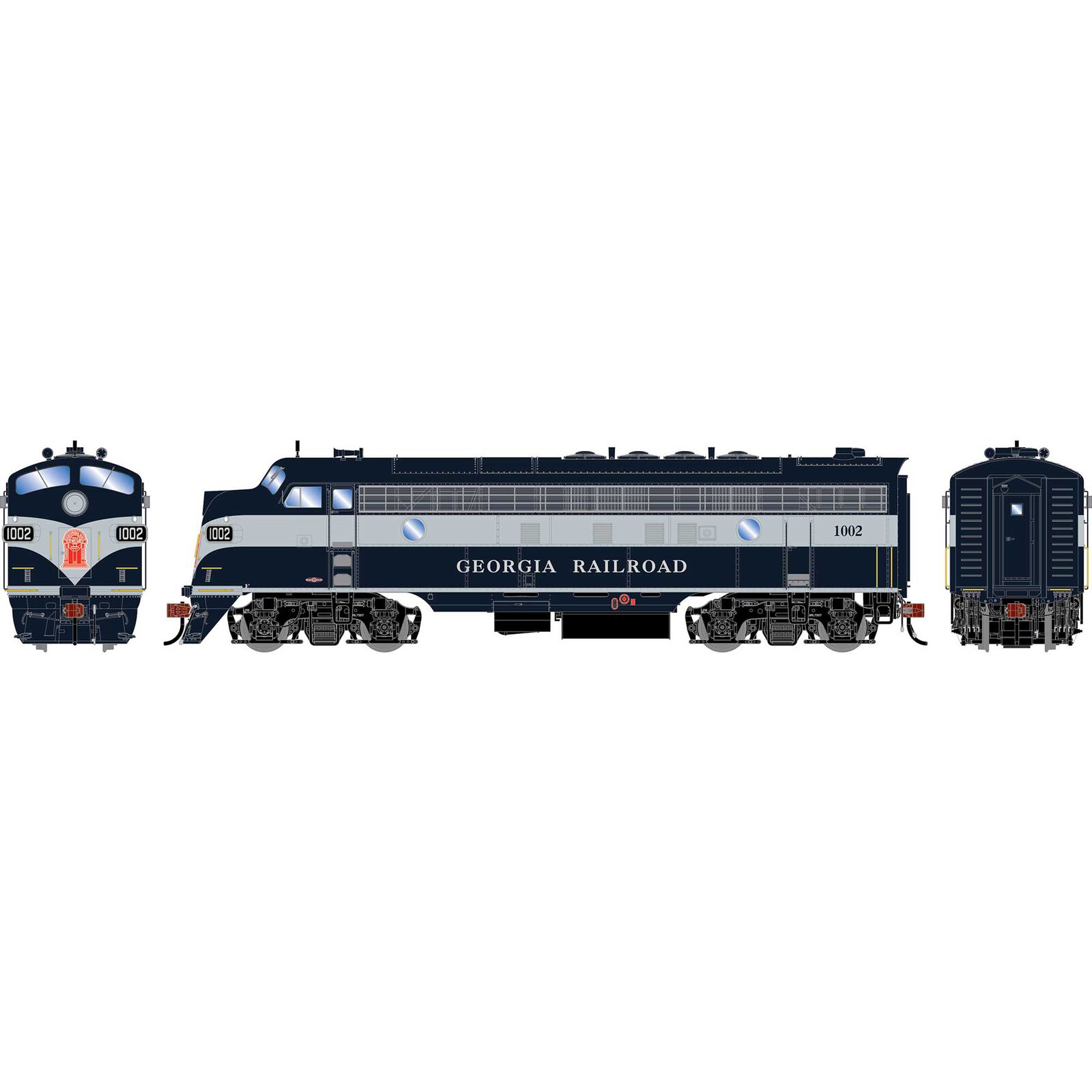 HO GEN FP7 Locomotive w/DCC & Sound, GA #1002