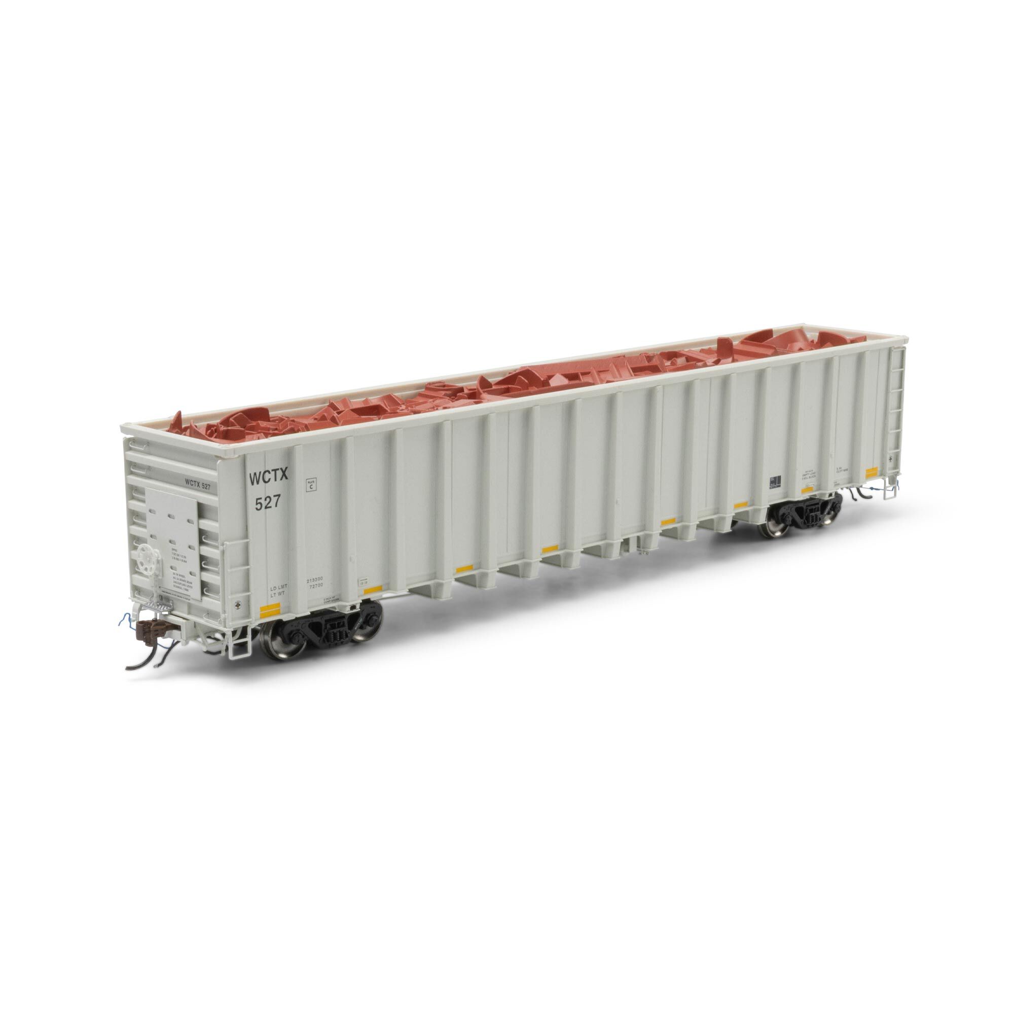 Athearn HO NSC 6400 Gondola with Scrap Load, WCTX #527 Model Train