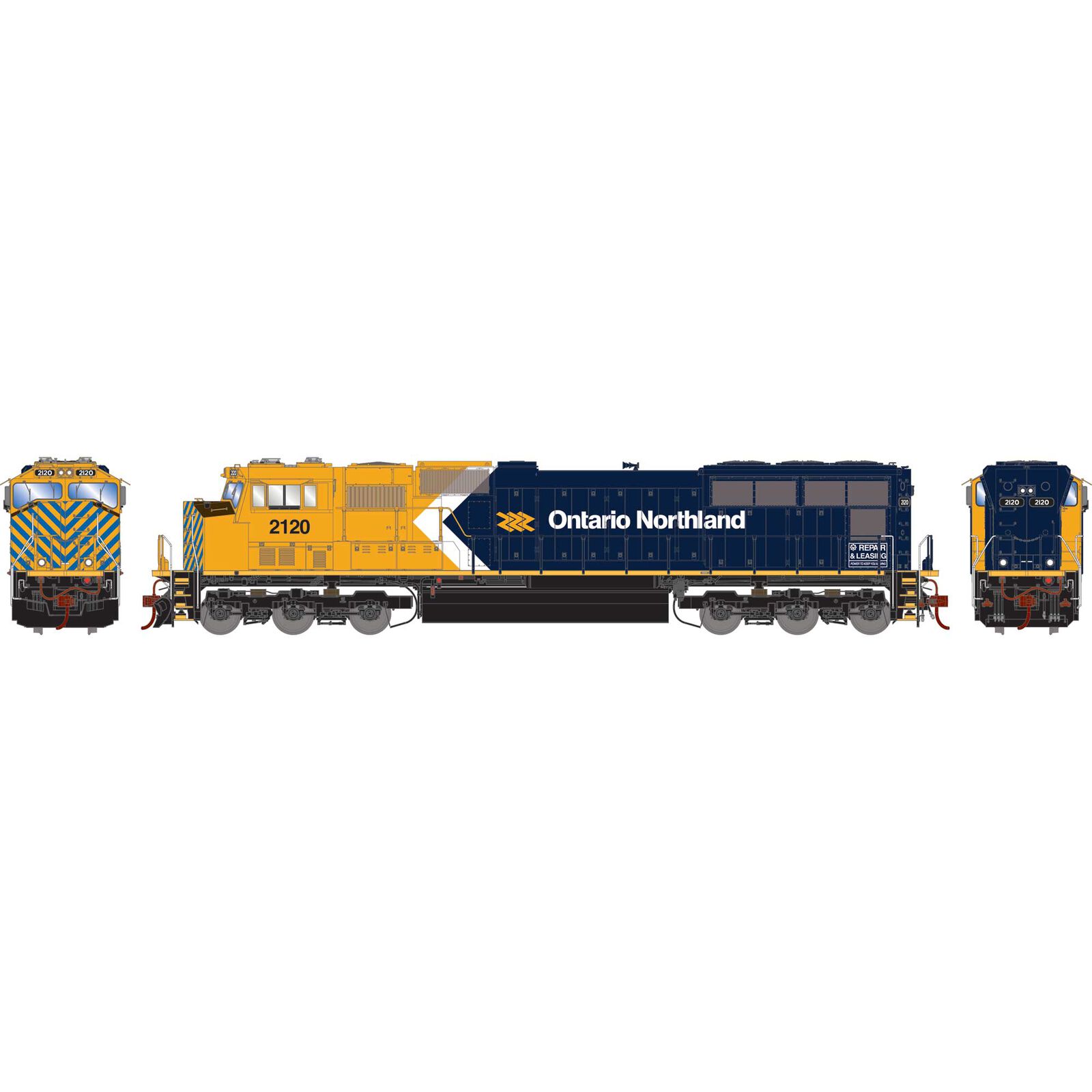 HO SD70M Locomotive with DCC & Sound, ONT / Flared #2120