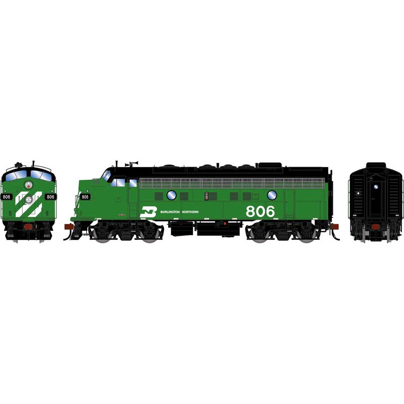 HO GEN F9A Locomotive, BN 'Freight' #806