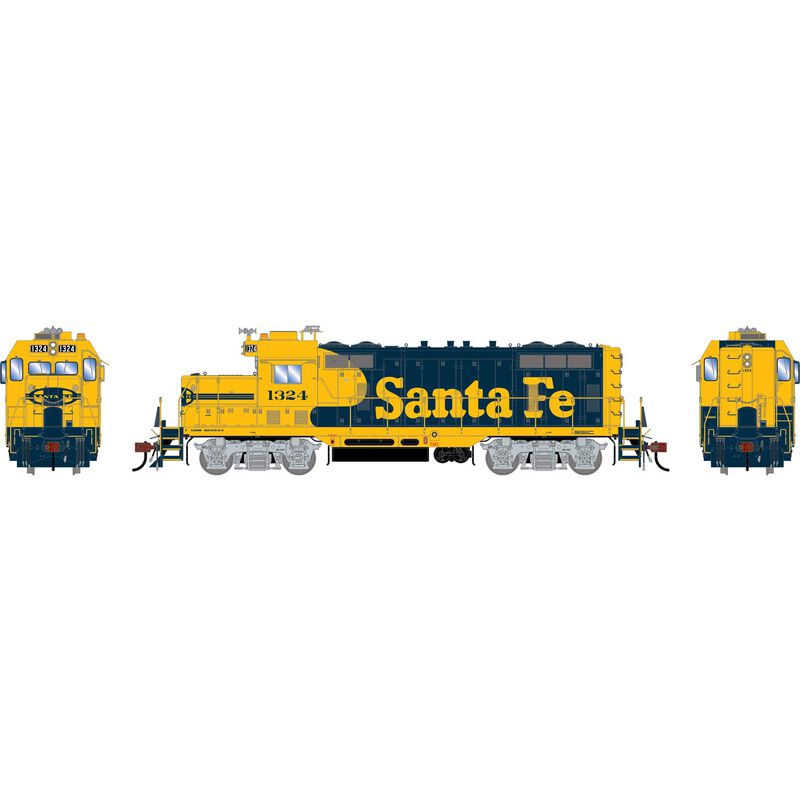 Athearn Genesis HO GEN GP7u Locomotive, ATSF #1324