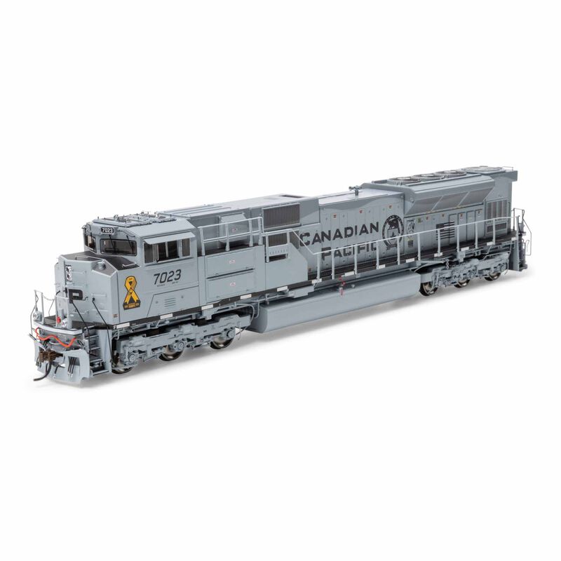 HO GEN EMD SD70ACU Locomotive with DCC & Sound, CP/Military Tribute #7023