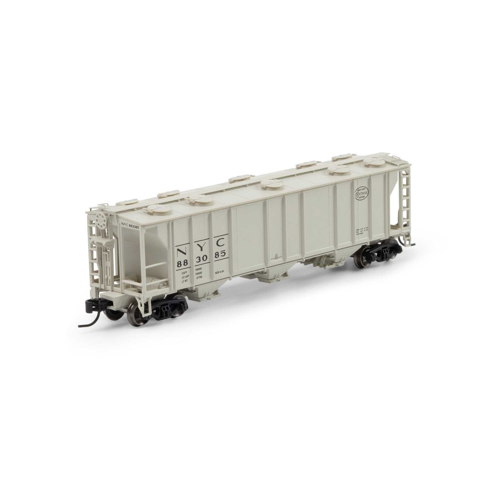 Athearn N PS-2 2893 3-Bay Covered Hopper, NYC #883085