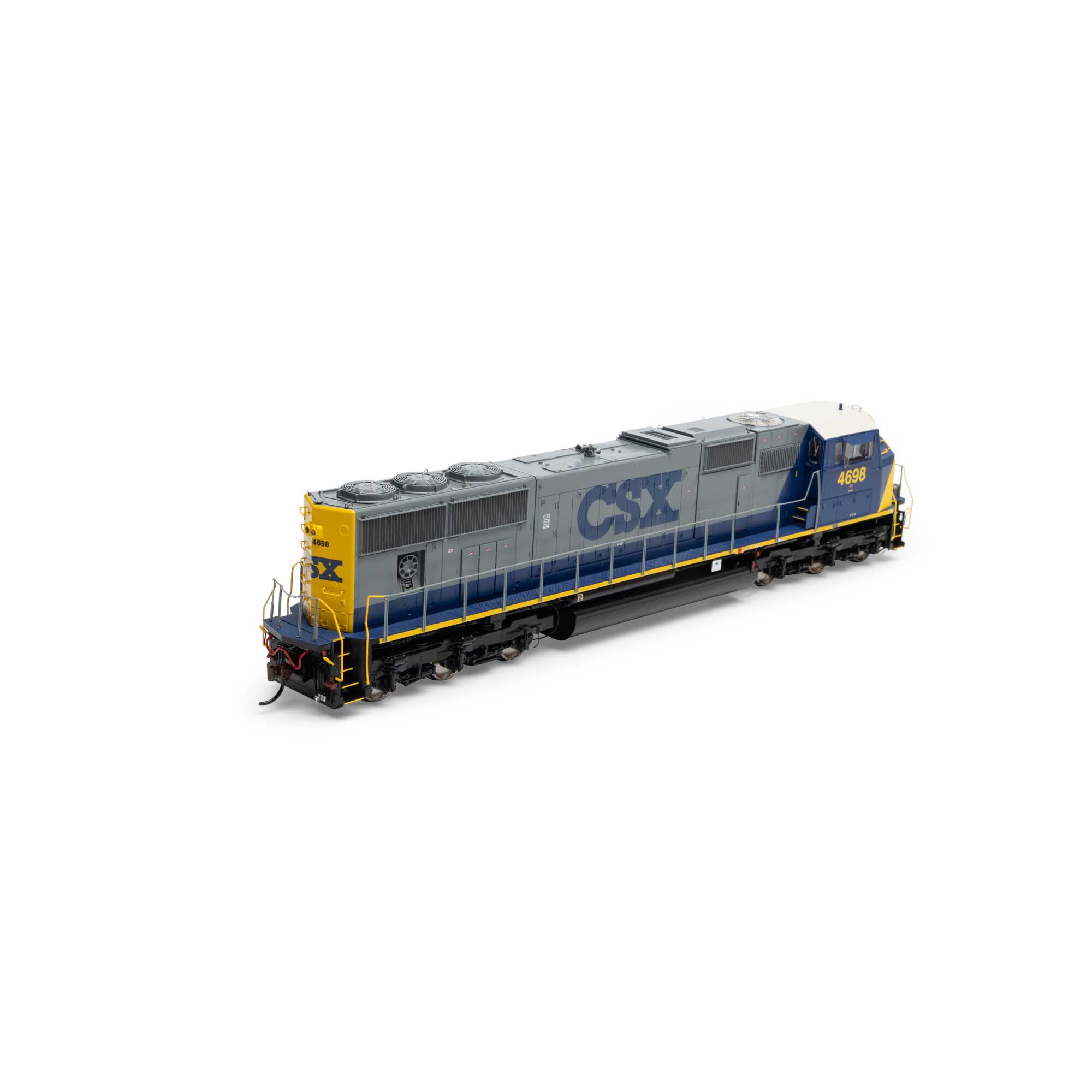 HO SD70M Locomotive with DCC & Sound, CSX / YN2 #4698 Model Train
