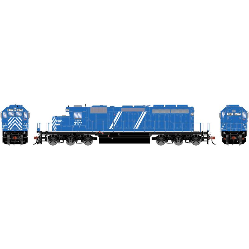 Athearn HO ATH SD40-2 Locomotive w/DCC & Sound, CEFX #3177