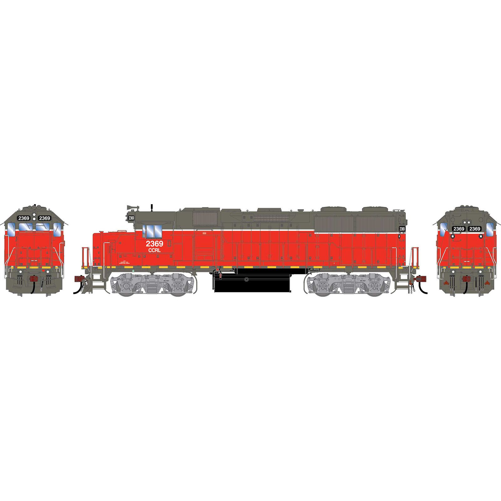 HO GEN GP39-2 PH III Locomotive w/DCC & Sound, CCRL #2369