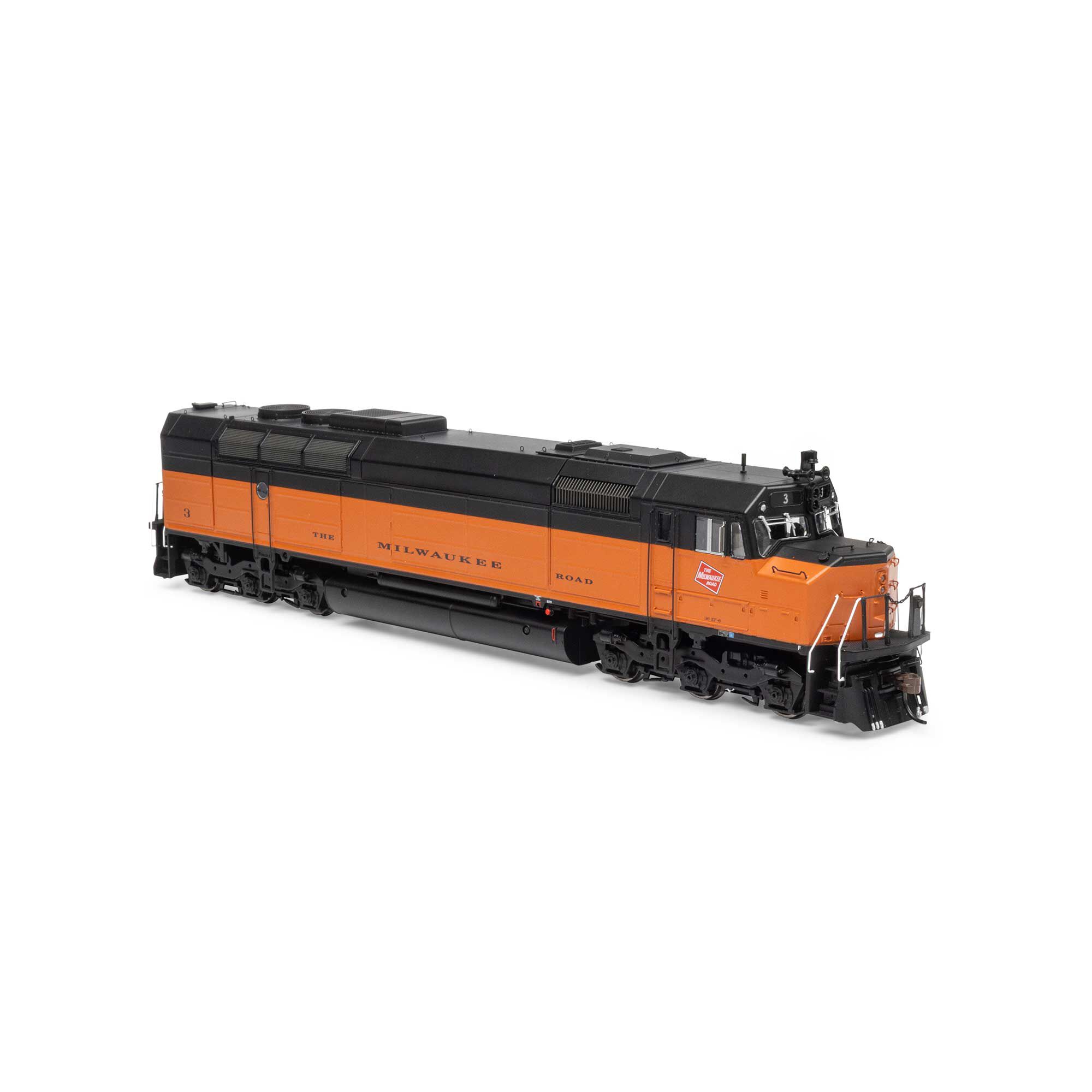 Athearn HO FP45 Locomotive with DCC & Sound, MILW #3 Model Train