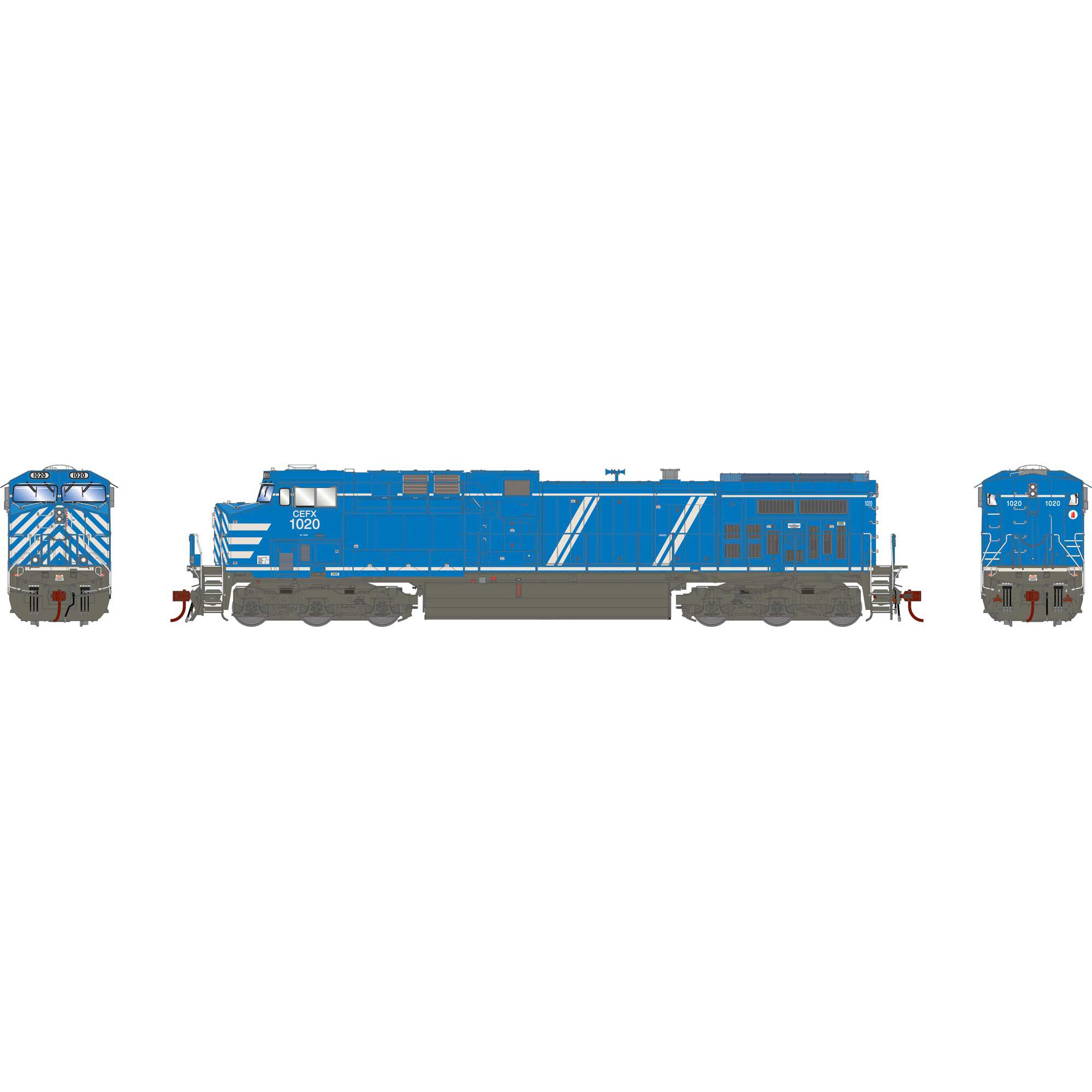 Athearn HO G2 AC4400CW, CEFX #1020 Model Train | Athearn | Athearn