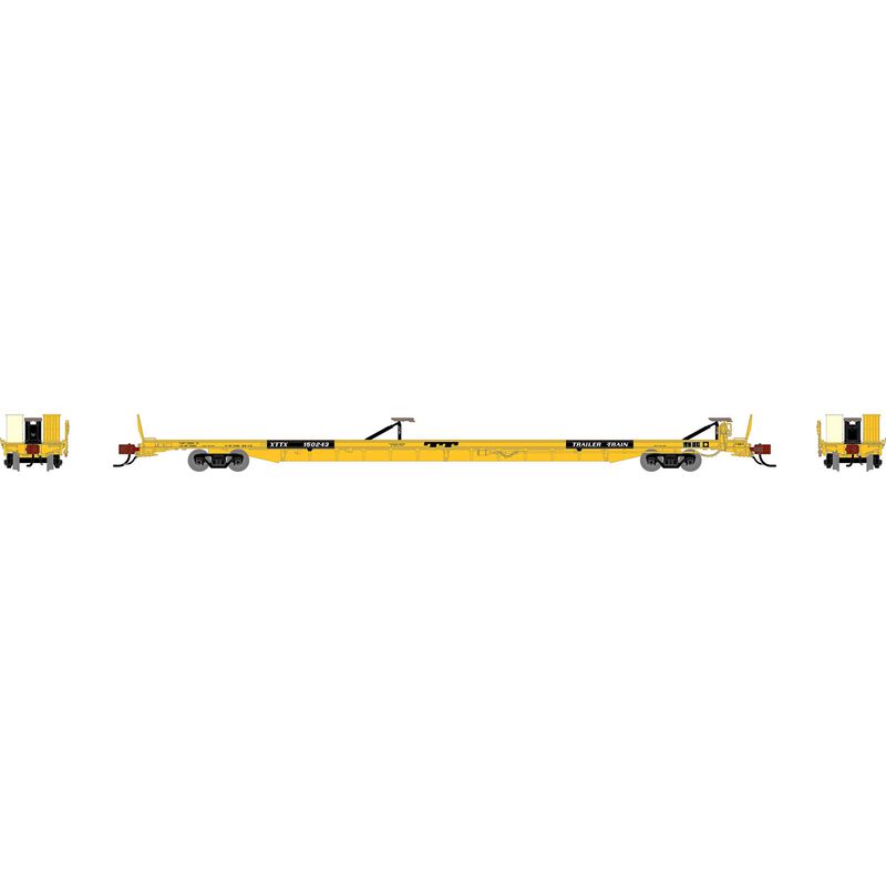 N GEN F89-F Flat Car, XTTX 'Yellow' #150243