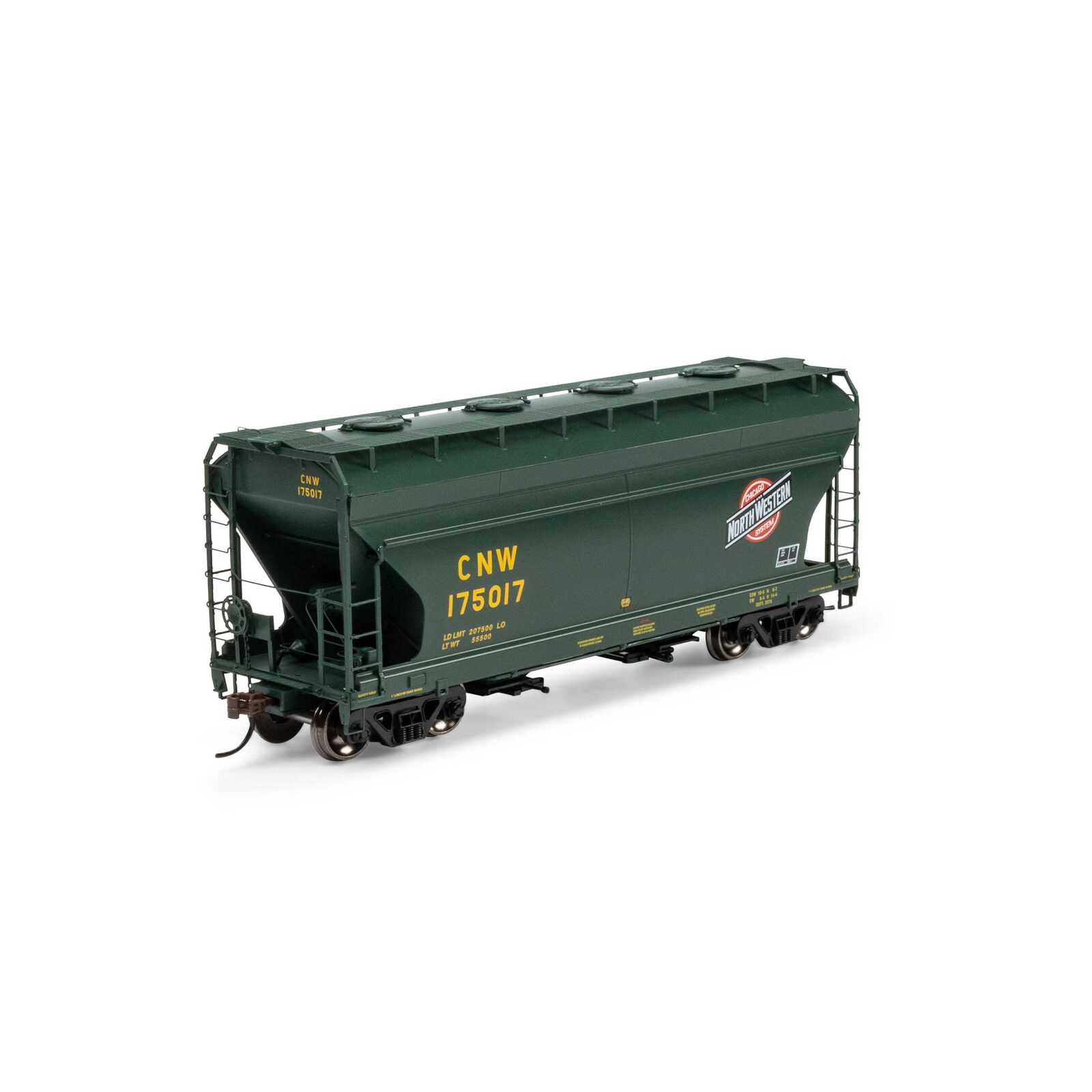 HO ACF 2970 Covered Hopper, CNW #175017