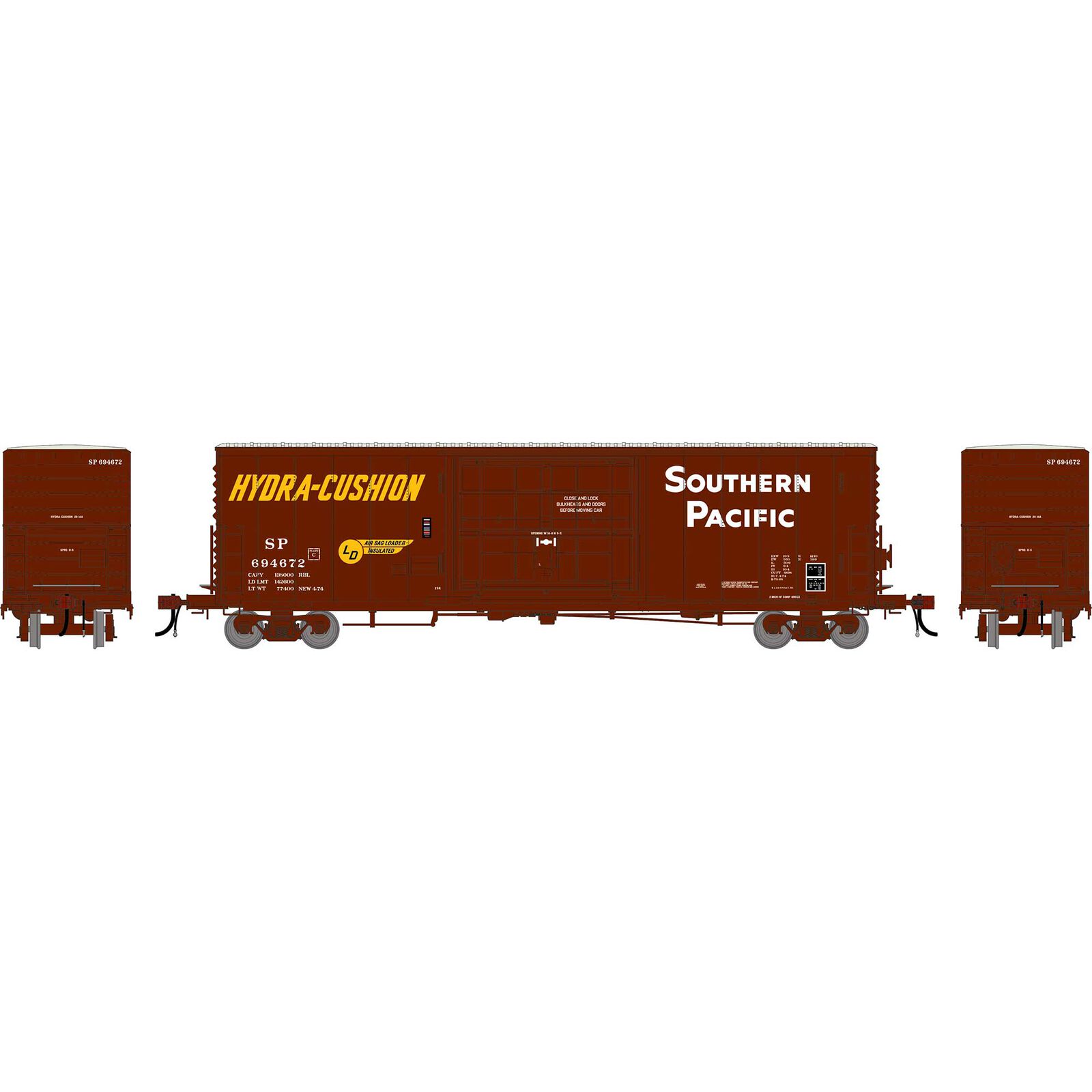 HO GEN 50' PC&F Box Car w/14' Plug Door, SP #694672