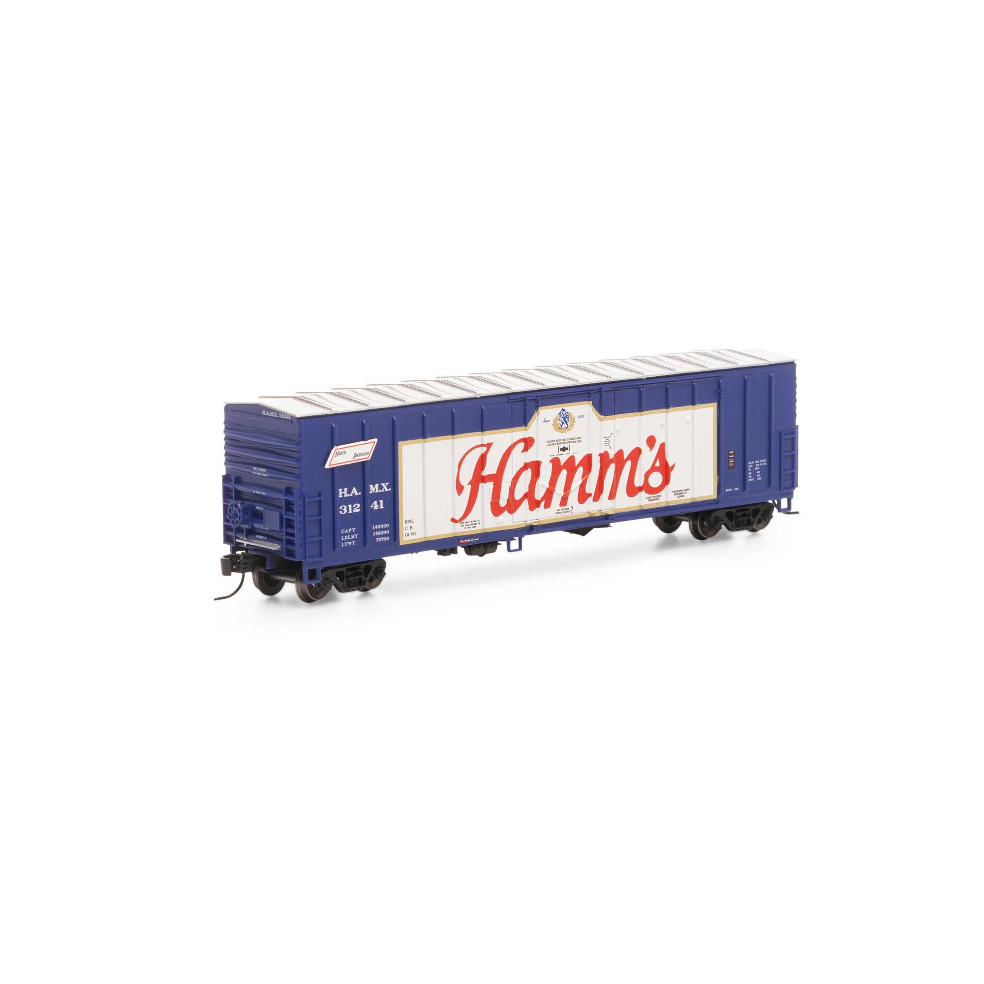 Athearn N 50' NACC Box, Hamm's #31241 Model Train | Athearn | Athearn