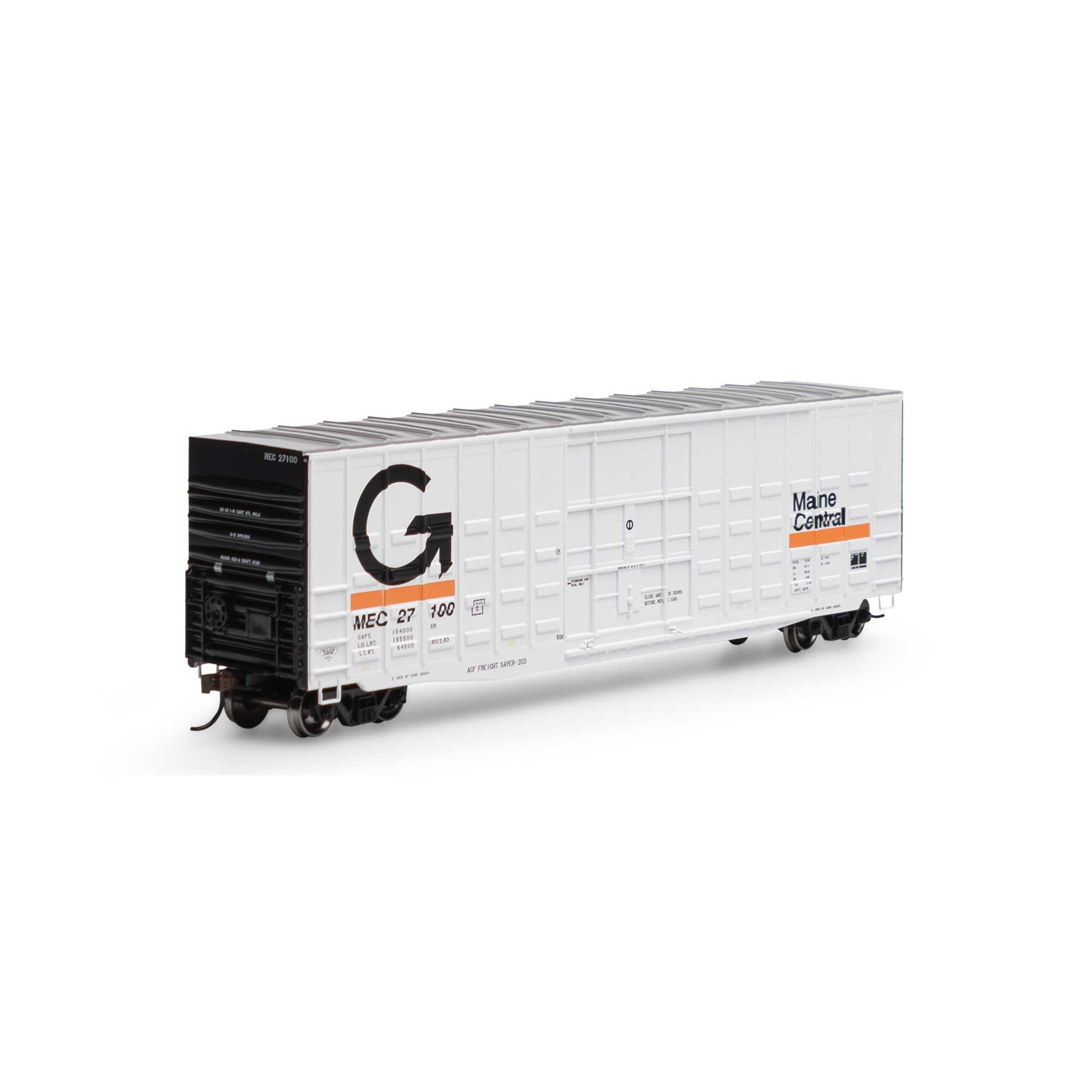 Roundhouse HO 50' Waffle HC Plug Door Box, MEC #27100 Model Train