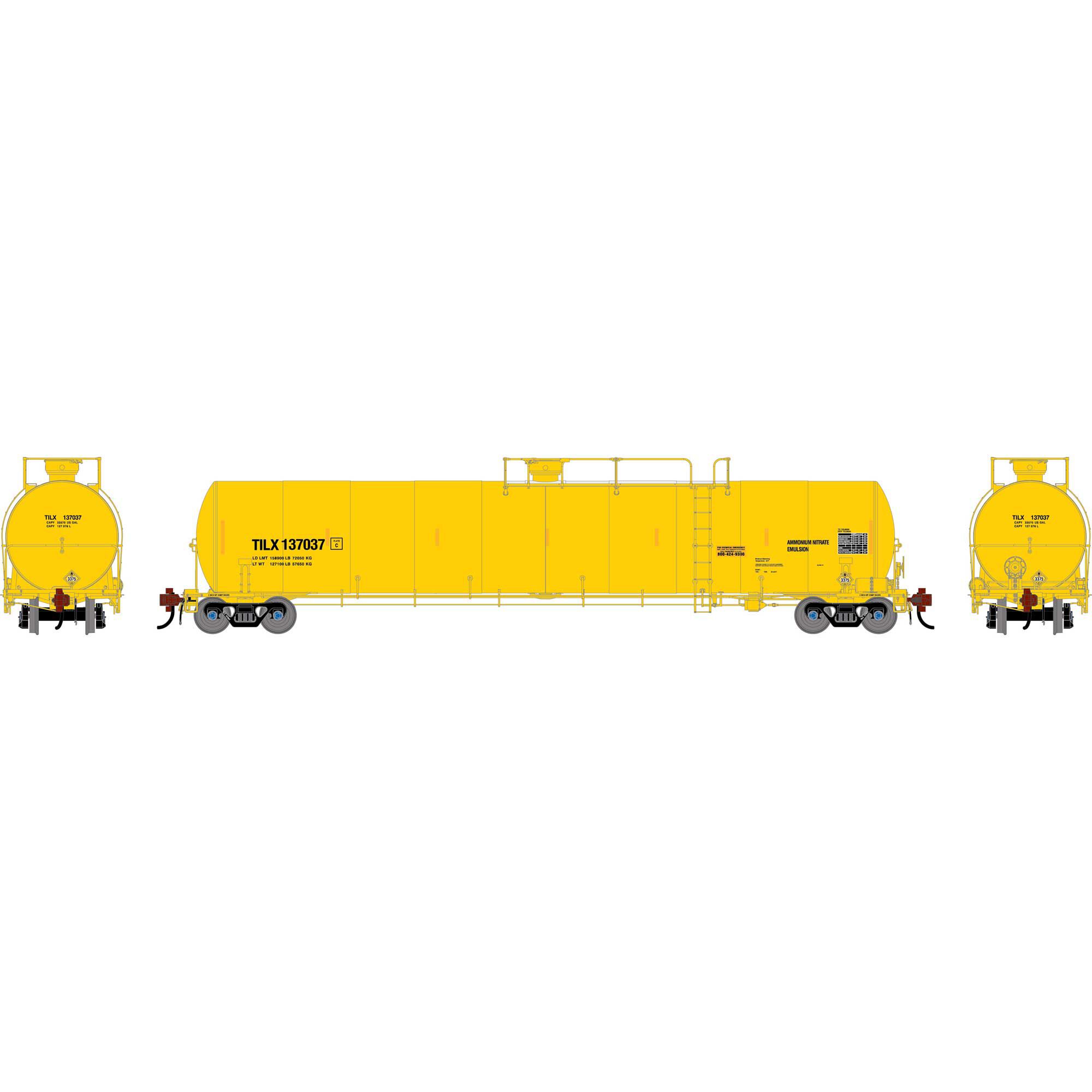 Athearn Genesis HO GEN UTC 33K LPG Tank Car, TILX #137037 Model