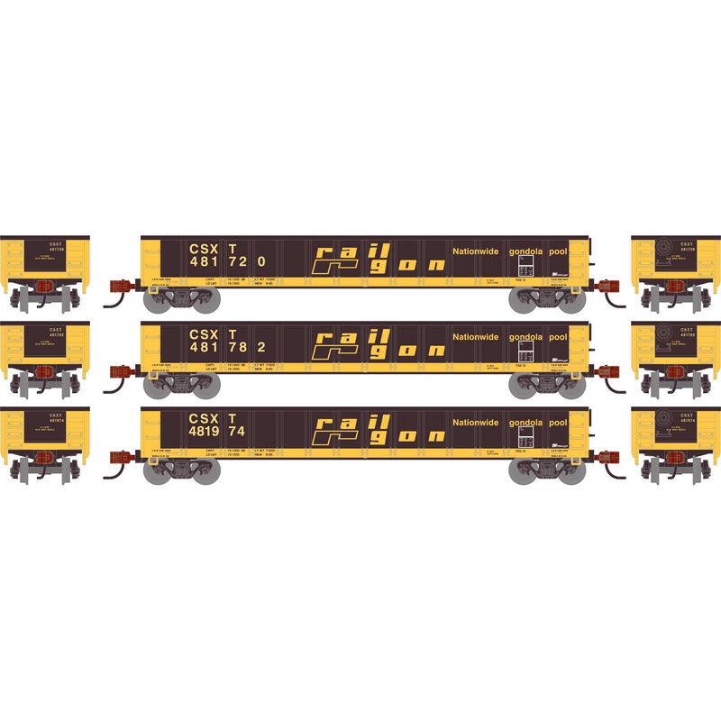 N 52' Mill Gondola, CSXT #481720/481782/481974 (3)