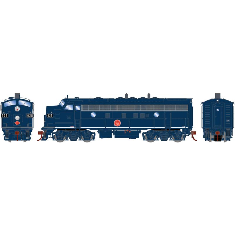 Athearn HO F7A, MP/T&P/Freight #925