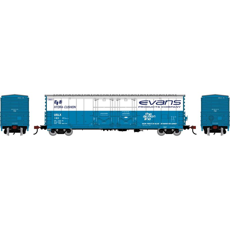 Athearn HO ATH 50' Evans Double Plug Door Box Car, USLX 'The Action Line' #141