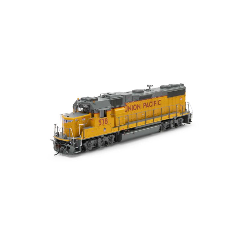 HO GEN GP38-2 Locomotive w/DCC & Sound, UP 'Baby Wings/Yellow Sill' #578