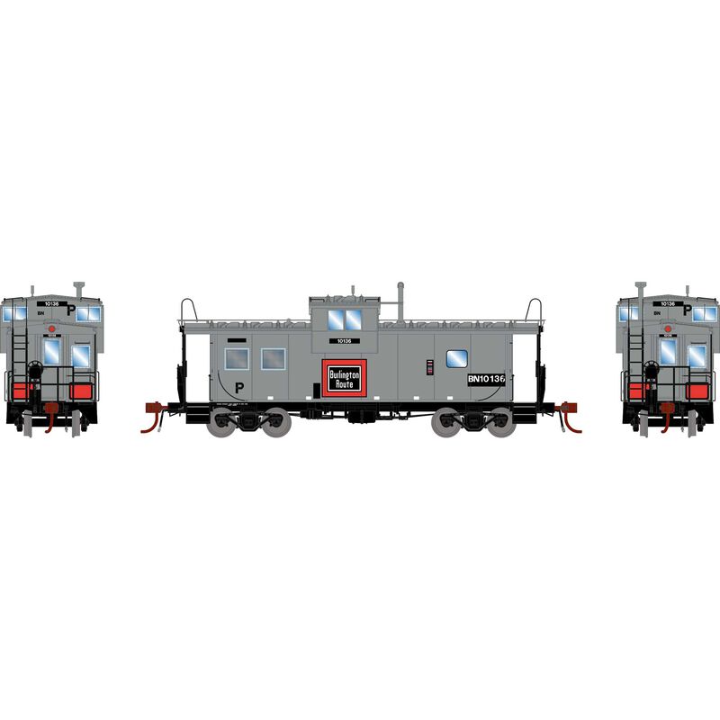 HO ICC Caboose with Lights, BN #10136