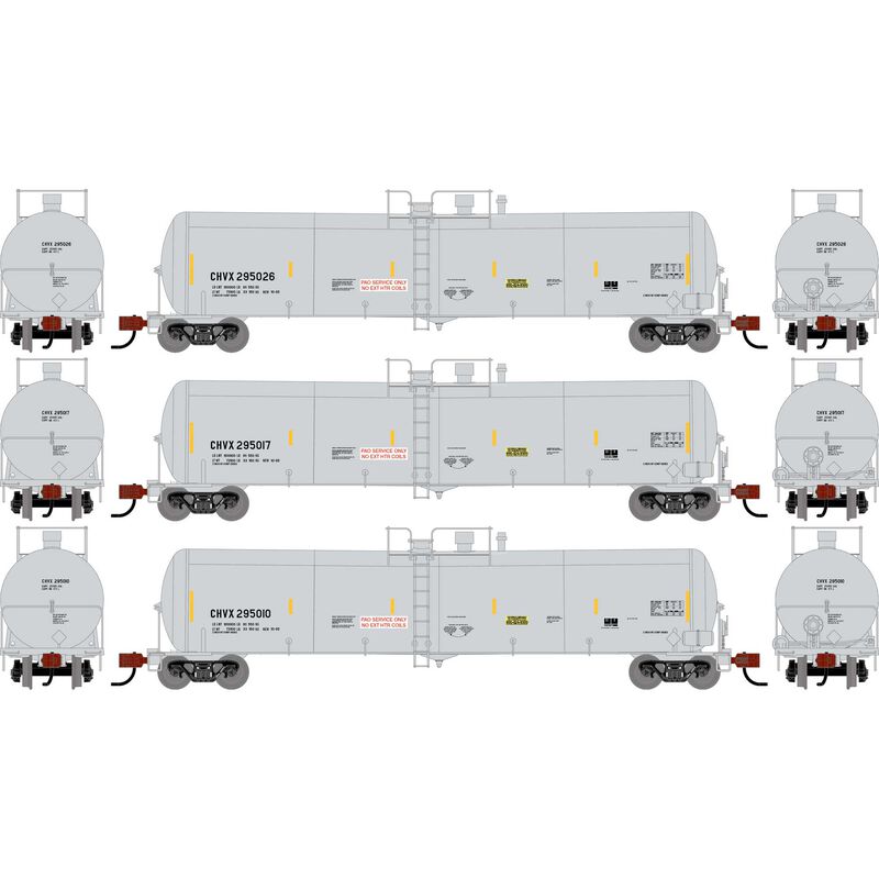 N ATH 30K Ethanol Tank Car, CHVX #295010/295017/295026 (3)