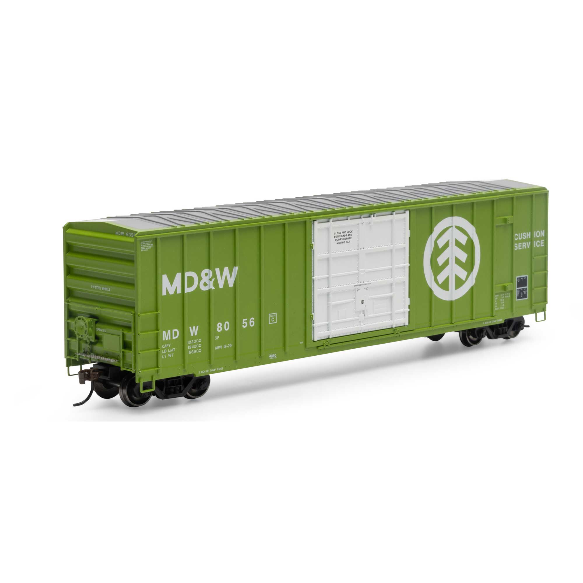 Athearn HO FMC 5327 12' Plug Door Box, MD&W #8056 Model Train