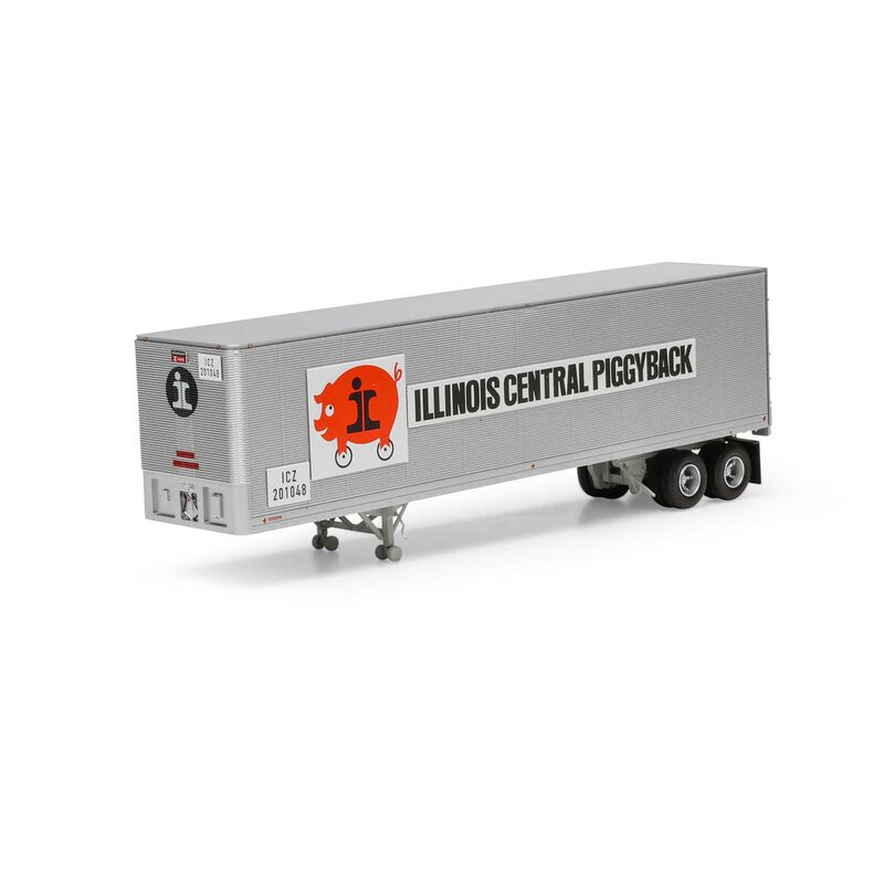 HO 40' Fruehauf Trailer, Illinois Central ICZ #201048