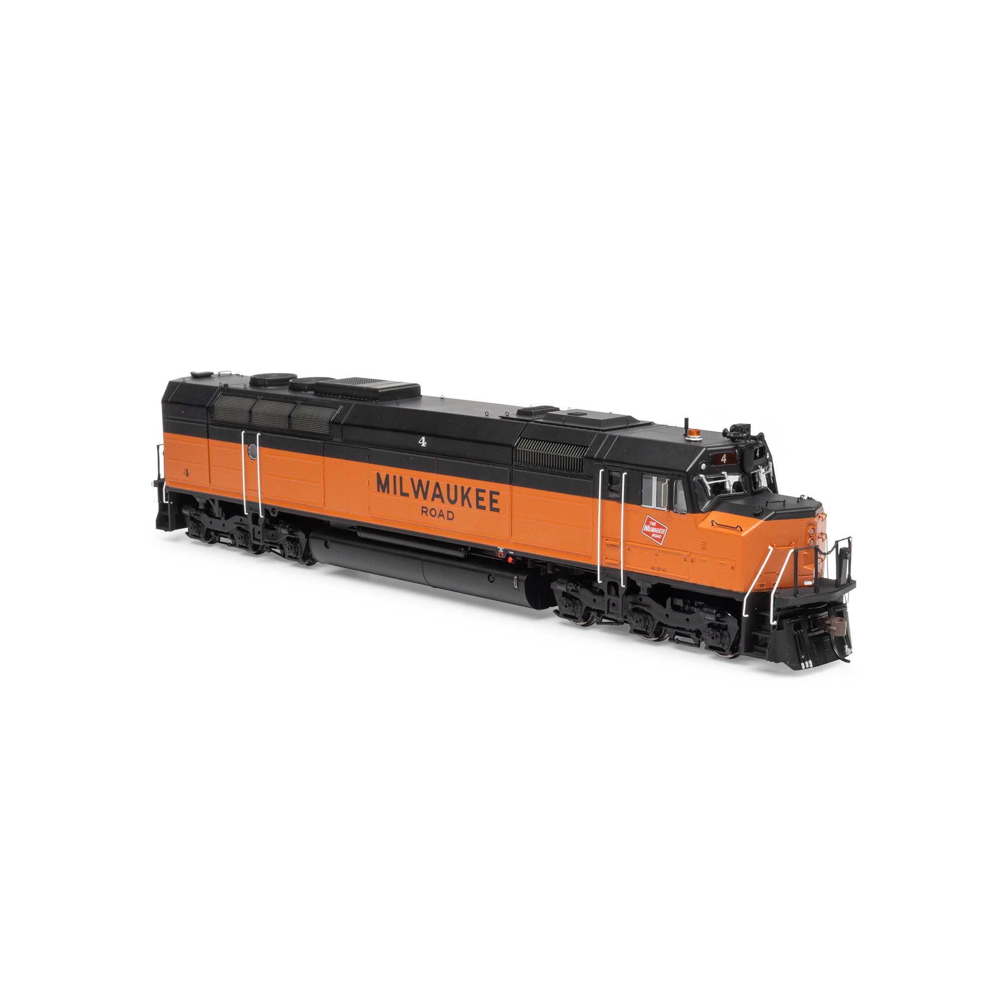Athearn HO FP45 Locomotive with DCC & Sound, MILW #4 Model Train