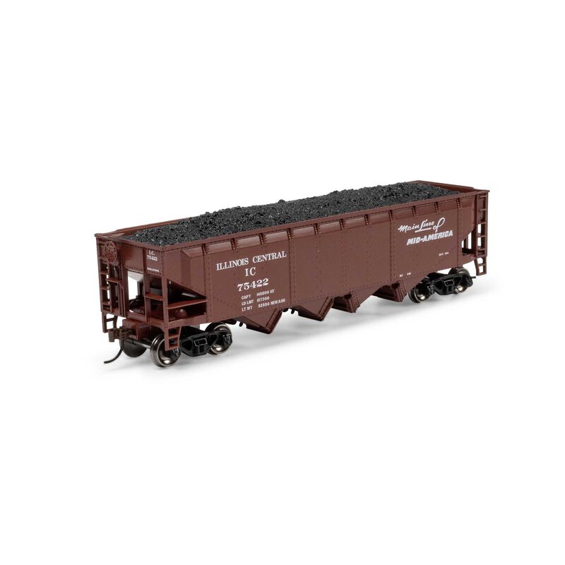 HO ATH 40' 4-Bay Offset Hopper with Load, IC #75422