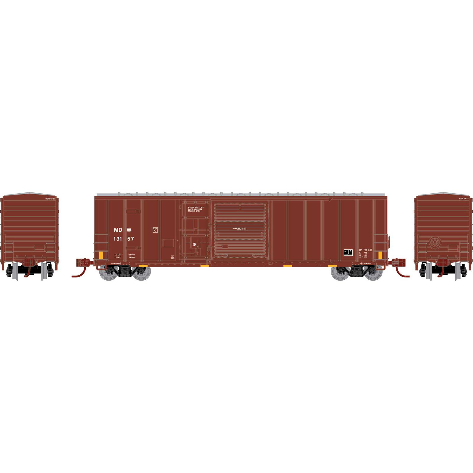 Athearn N ATH 50' FMC 5277 Combo Door Box Car, MDW #13157